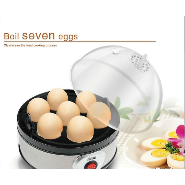 Dansong Mini Egg Cooker Rustfritt Stål Egg Steamer Husholdning Liten Frokostmaskin