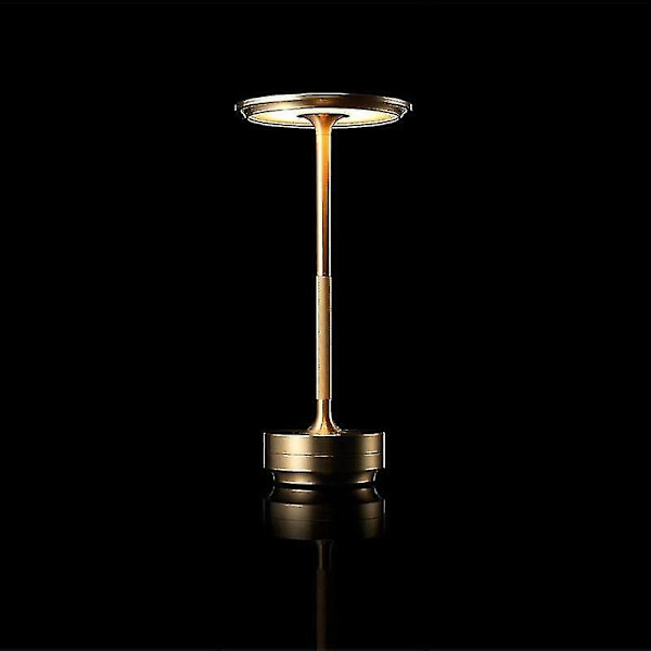 Ledningsfri skrivebordslampe, dæmpbar, vandtæt, metal, USB-genopladelig