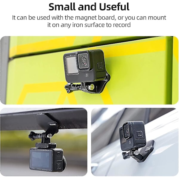 Magneettinen Snap-toiminen kamerakiinnitys GoPro Hero Insta360 Dji:lle, rinnankiinnitys nopealla irrotuskaulahihnalla