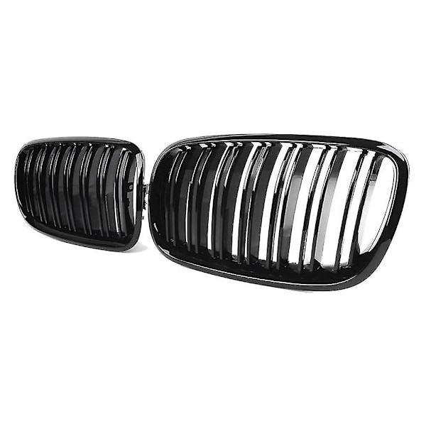 2 stk. Blanke sorte bil foran nyregitter grill til X5 E70 2007-2013 X6 E71 2008-2014