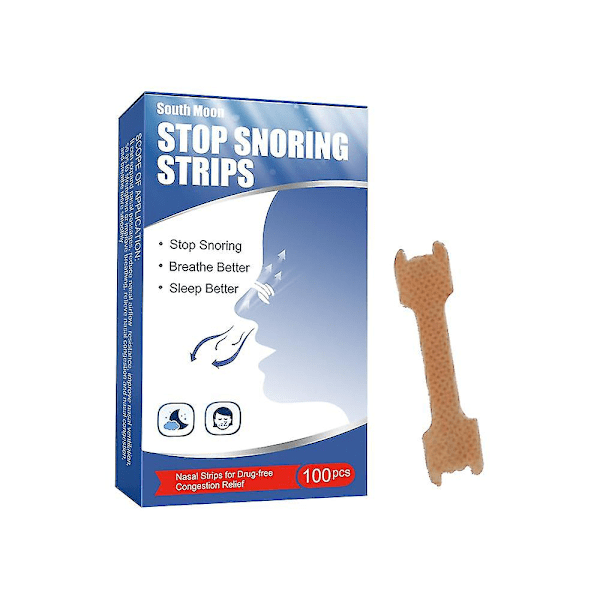 200 stk Nye Ekstra Sterke Anti-Snorking Neseplaster Bedre Pusting Nesestrimler Stopp Snorking Strimler