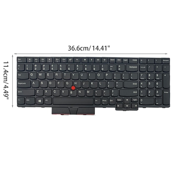 Nytt svart engelskt tangentbord för bärbar dator till Lenovo Thinkpad T570 P51s T580 P52s