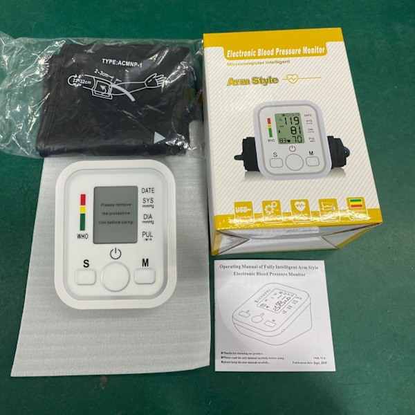 Blodtryksmåler Målepanel Hjemme Intelligent Automatisk Stemme Elektronisk Arm Håndledstype Sphygmomanometer Høj Kvalitet