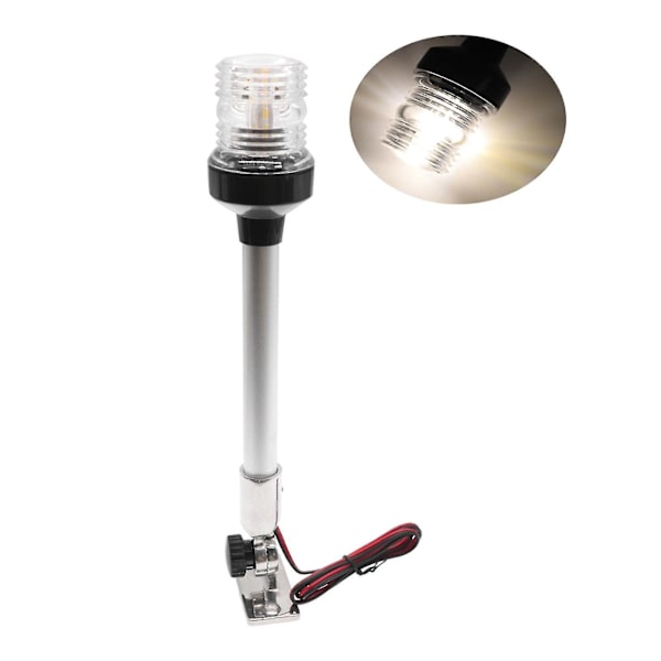 12 tum LED 360 graders ljus 316 rostfritt stål 4000-4500k 5w Ip66 skruvfixering ingår Signalljus