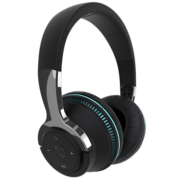 Trådløst hodetelefonsett med Bluetooth, sammenleggbart sportshodetelefonsett