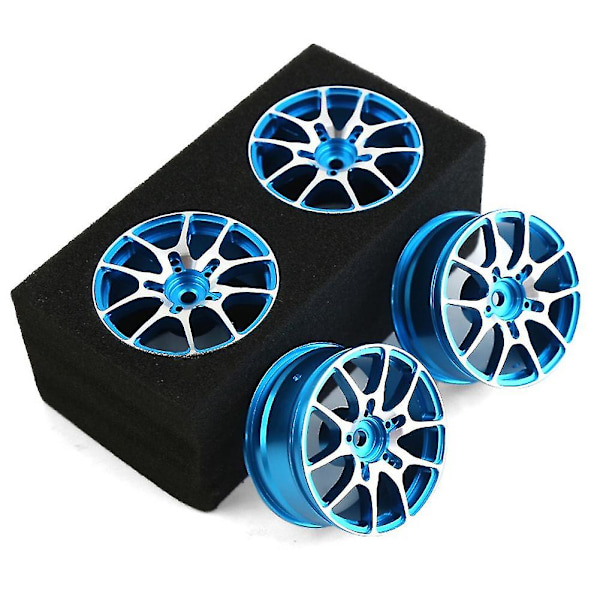 4pcs 1/10 Rc On-road Car 52mm Metal Wheel Rim Wheel Hub For Sakura ,blue