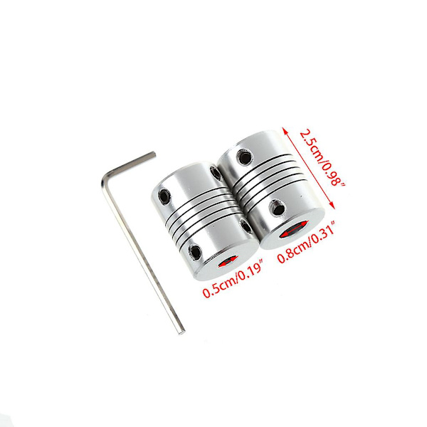 5mm til 8mm aluminium akselkobling hus stiv kobling til Ender 3 V2 Ender 3