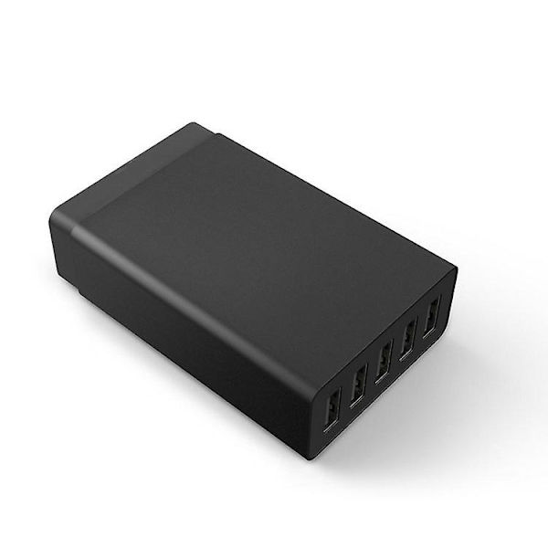 6-Port 60W USB-laddare - Väggladdare med PowerIQ-teknik, reseadapter för smartphones