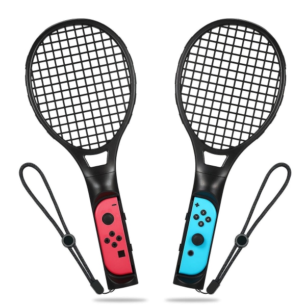 Tennisracket for Nintendo Switch, For Joy-con-kontroller, svart