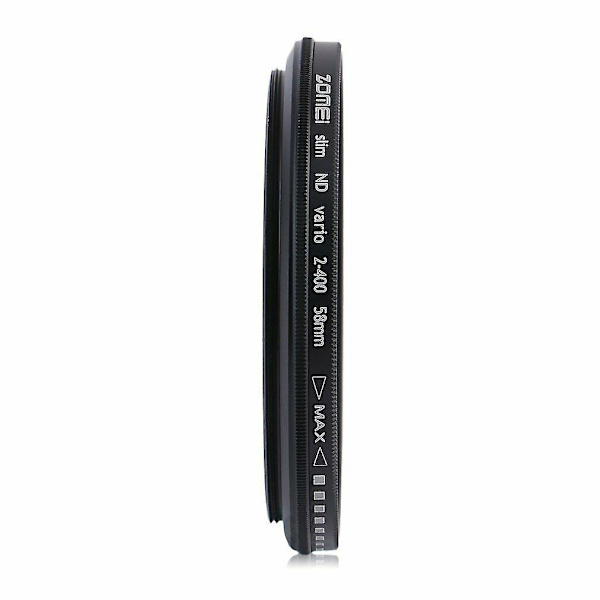 Zomei Justerbar Variabel Neutral Density Filter Fader ND2-ND400 58mm BG