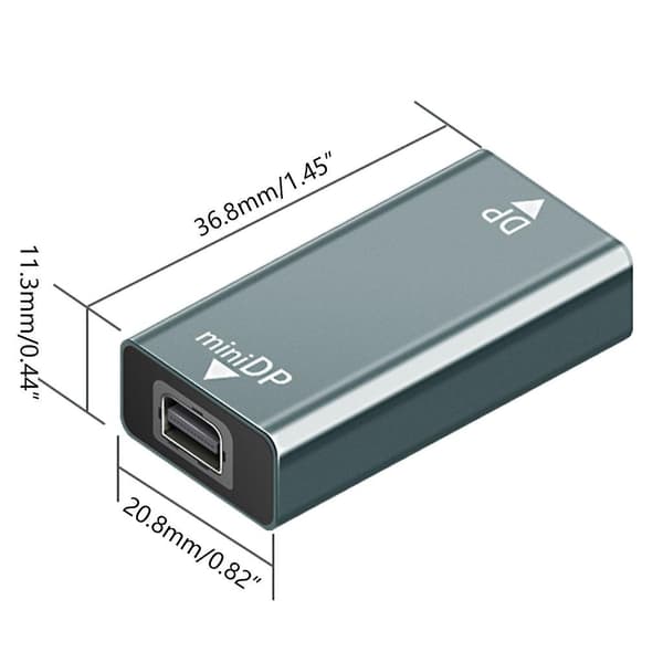 Multifunksjonell Mini Dp Hunn Til Dp Hunn Adapter Ingen Nødvendighet For Å Kjøre Plug For Play