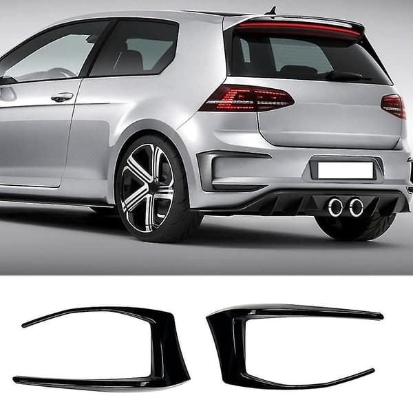 For -golf 7 Mk7 Gtd 2012-2015 Bakre Bumper Splitter Canard Tåkelys Luftventil Side Trim Deksel B