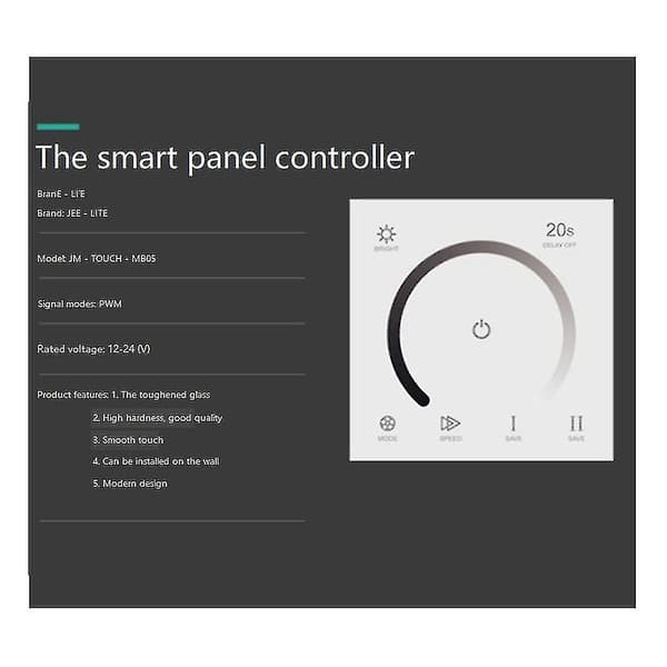 86 Styk Touch Panel Switch Dc12v 24v Controller Lysdæmper (mb05)