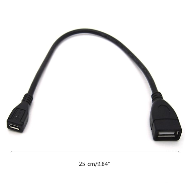 Usb 2.0-hona till Micro Usb-hona-kabel, dataöverföringskonverter för telefon