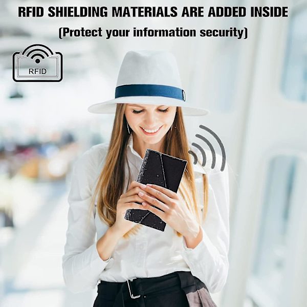 Rejse Et Pas Et H Rejsedokument Et Iser Med 8 Kredit Rfid Bloc Cover Slot Et () #calu Red