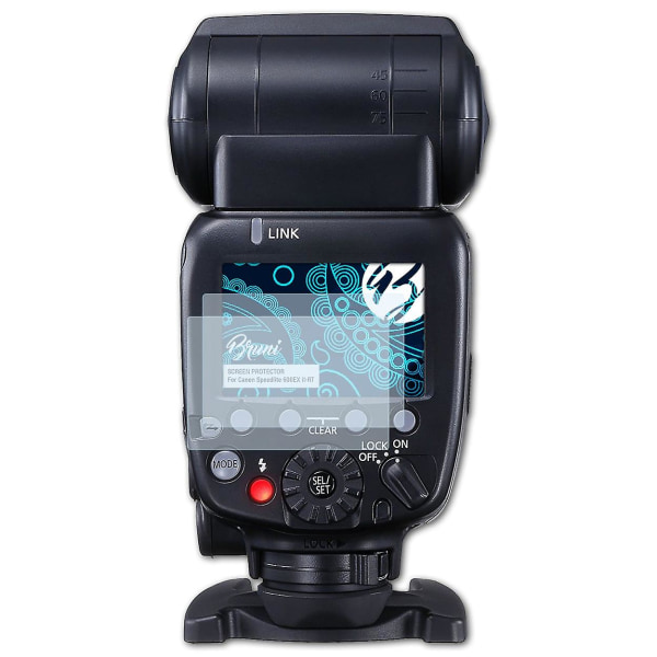 Bruni 2x skyddsfolie kompatibel med Canon Speedlite 600EX II-RT-folie