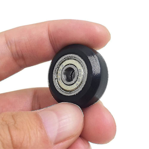 12 stk. store plastikhjul med Perlin-lejer til 3d-printer Kompatibel med Cr-10, Cr-10s, Hybrid C