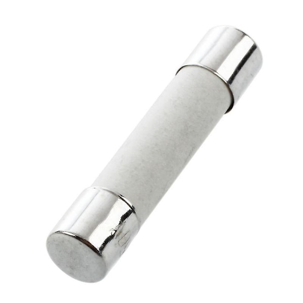 10 stk. AC 250 V 15 A 6 x 30 mm, Højhastigheds Cylindrisk Sikring Rør Keramik Hvid + Sølv