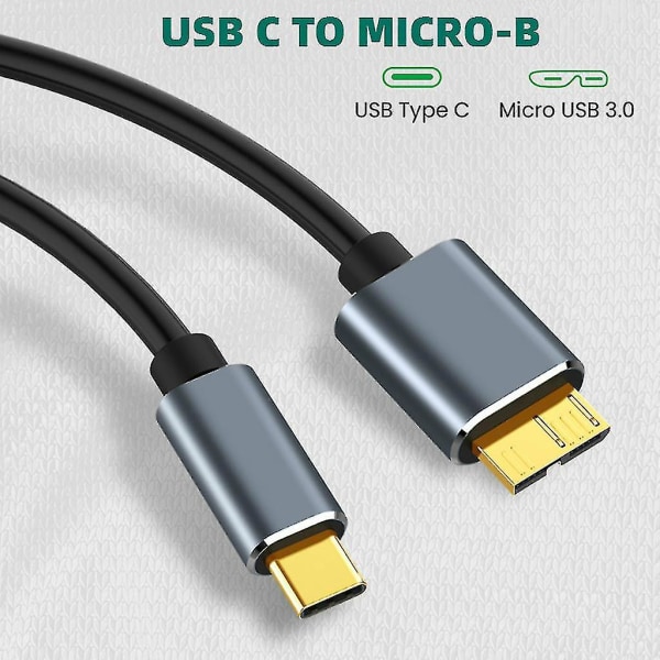 Usb3.0-kabel hane till hane datakabel 5gb HDD- case Ssd-hårddiskkabel