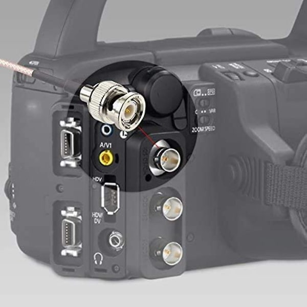 2 stk 3g Hd Sdi-kabel Bnc-kabel 30cm 75 Ohm for kameraer Videoutstyr Støtter Hd-sdi 3g-sdi 4k 8k