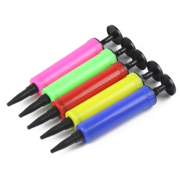 Bärbar Mini Hand Push Uppblåsbar Leksakspump