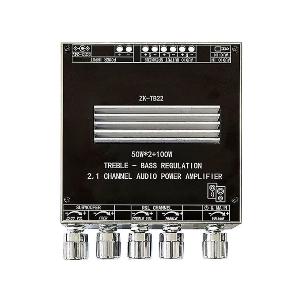 -tb22 5.1bluetooth Power Amplifier Board 50w kanalforstærkerkort med 100w subwoofer til lyd