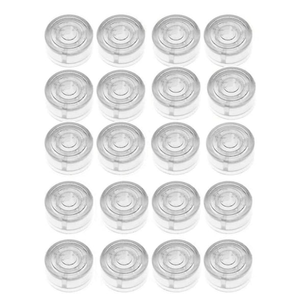 20 stk/sett Gitar Effekt Pedal Footswitch Toppers Fotspikerhette Beskyttelseshette For Gitar Effekt Pedal