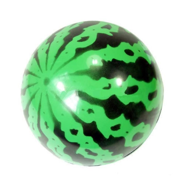 Kindergarten uppblåsbara boll barn strandboll vattenmelon form boll barn strandboll leksak (6 st, grön)
