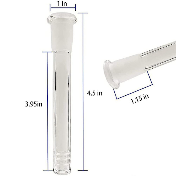 6-pack glasprovrör för vetenskap och labbtester Glasstam 3 tum, 14 mm