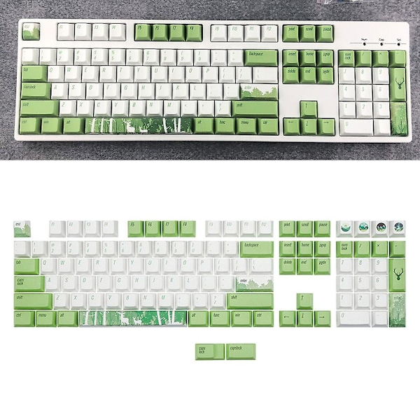 110 stk. Oem-profil Tilpassede Keycaps Pbt Dye Sublimation Til Cherry Mx-switche