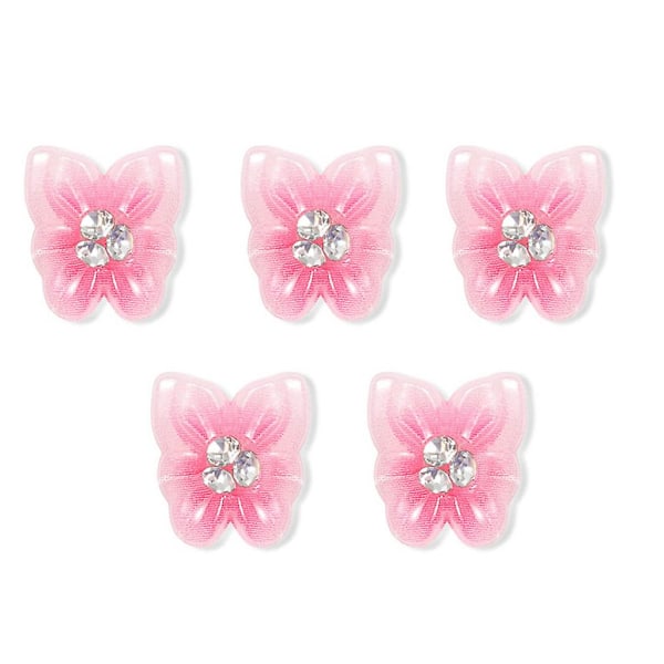 Blomsternegldekaler for neglekunst Charms for Butterfly Nail Art Crystal Nail Gems 6