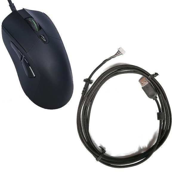 Holdbar flettet nylonkabel USB-muskabel myk erstatningskabel for Logitech G403-mus