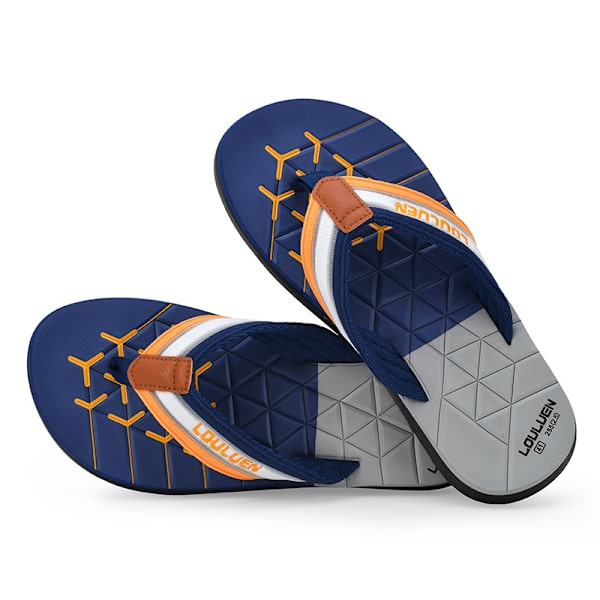 2024 flip flops mænds sommer skridsikre clip på strand slippers mænds EVA sandaler udendørs sandaler deep blue 42