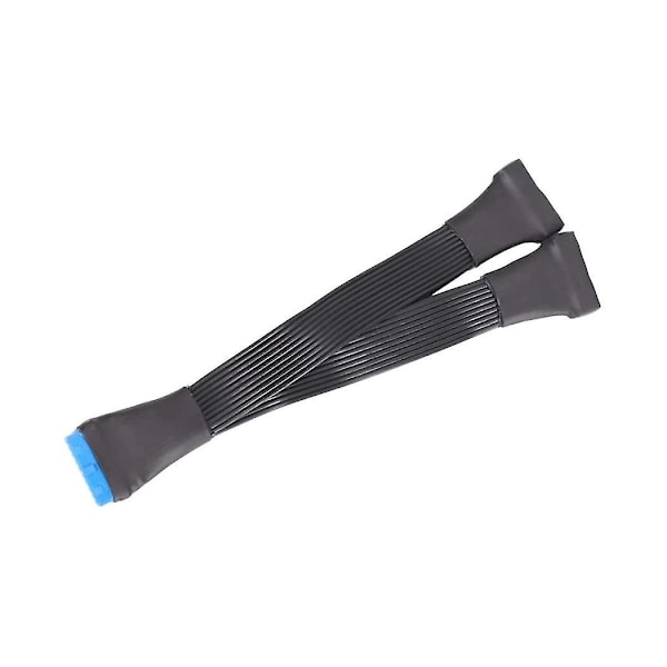 Emolevärinen USB 3.0 19-nastainen otsikko 1-2 jatkojakaajakaapeli 19-nastainen 20-nastainen sisäinen jatko-otsikko