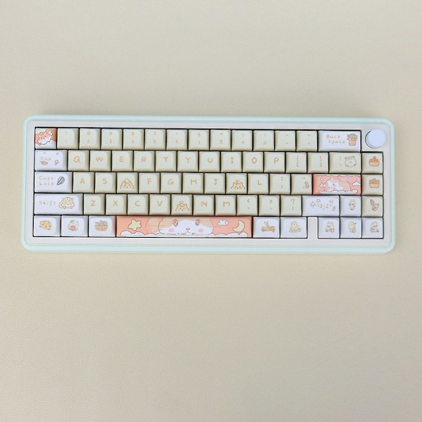 131 näppäimen näppäinhatut Xda-profiili Sarjakuva näppäinhatut Pbt Dyesublimation mekaaniseen