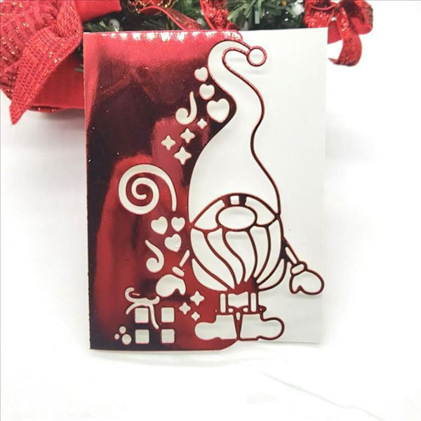 Jultomte Santa Metallskärningsform Stencil Diy Scrapbooking Album Papper