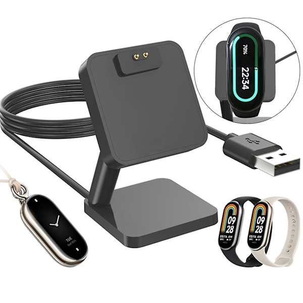 Usb-laddningskabel Dock Bracket-bas Laddare Adapter Sladd Station För Mi Band 8