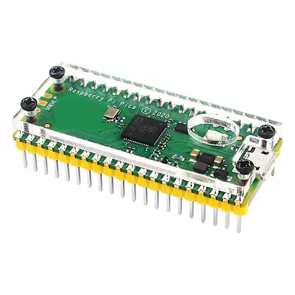 Transparent akrylbeskytter for Raspberry Pi Pico-kort