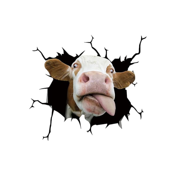 Bilsticker Ku Sticker Kuesticker Biler Dekal S Bærbare Datamaskiner Sticker #yogu