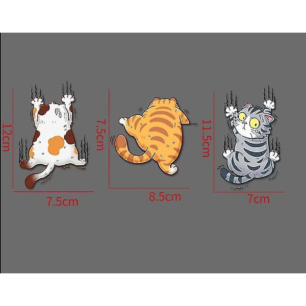 Pieces Kat Bilsticker, Bilstickere, Bilstickere, Kawaii Stickere, Humor Bilstickere, Ridse Kæledyr