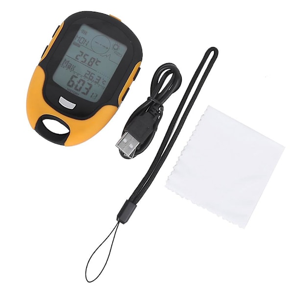 Multifunktionell bilhöjdmätare barometer termometer hygrometer kompass