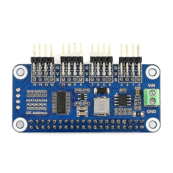 Servo Driver Hat (b) for Jetson Nano og Zero med 16-kanals 12-bit I2c-grensesnitt rettvinklet pinne