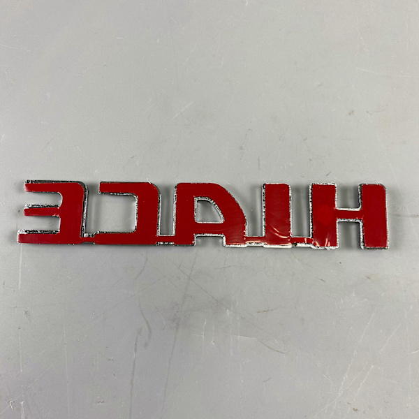 HIACE ABS Plastkrom Chrome Baklucka Nummer / Bokstav Logotyp Emblem Dekaler Bilstyling Biltillbehör Sida Dekaler
