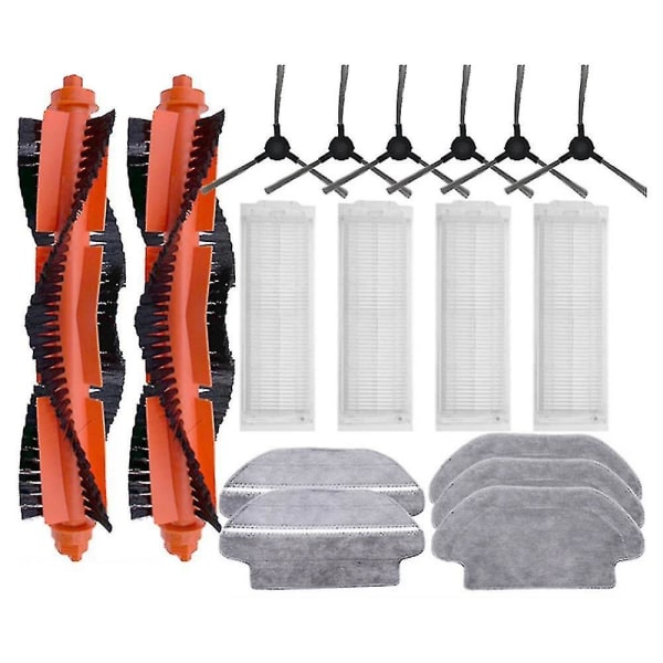 For Robot Vacuum Mop 2s Xmstjqr2s Hoved Sidebørste Hepa Filter Mopp Kluterstatning Rengjøringsreserve P