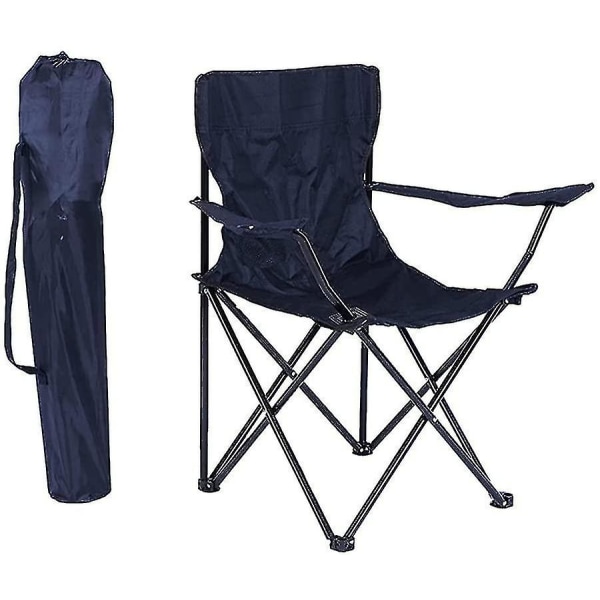 Campingstol Folde Udendørs Stol Med Kopholder Og Armlæn Bæretaske Fold