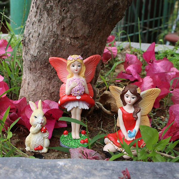 Fairy Garden Tillbehör Kit Diy Tillbehör Svampar Sovrum Vardagsrumsdekor