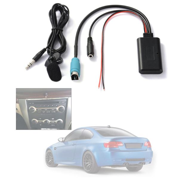 Auton Bluetooth-yhteensopiva 5.0 langaton musiikkisovitin Radio Aux -kaapeliadapteri