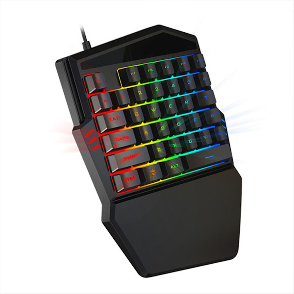 Gamingtangentbord Enhand Rgb Ljusstarka Bakgrundsbelysning SpelTangentbord För Spel