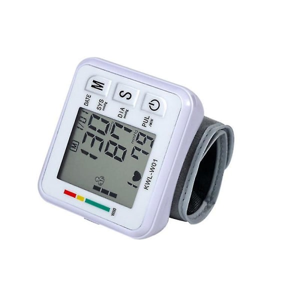 Automatisk LCD digital håndledds blodtrykksmåler Home Healthcare Tool