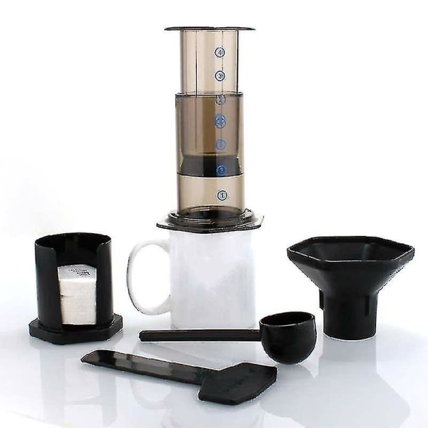 Nytt filter glass espresso kaffetrakter Bærbar kafé Fransk presse Kaffekaffekanne|kaffekjeler